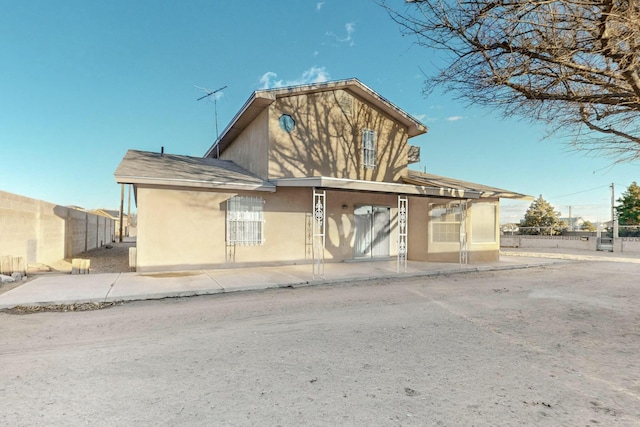 view of rear view of property