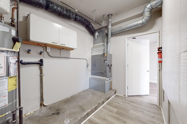 utilities with heating unit and water heater