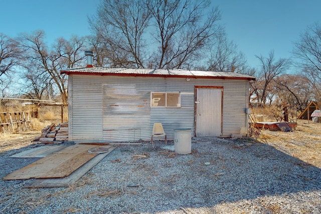 view of outbuilding