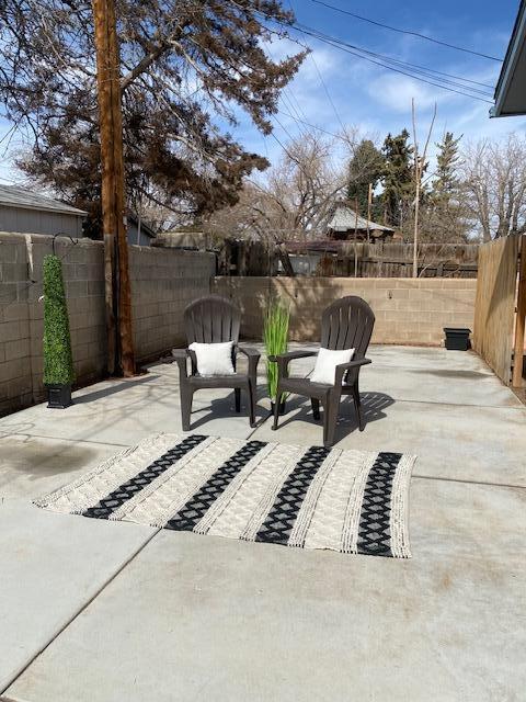 view of patio / terrace featuring a fenced backyard