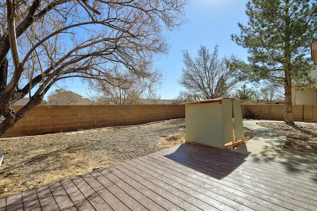 view of wooden terrace