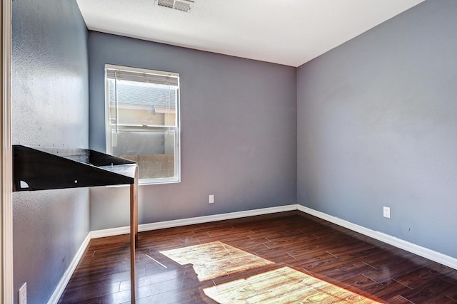 interior space featuring dark hardwood / wood-style floors