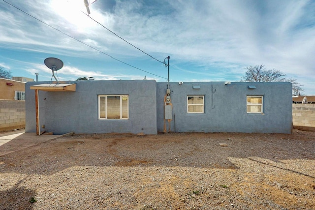 view of back of property