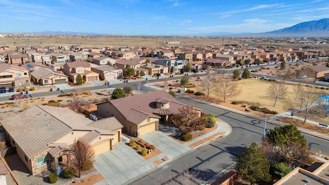 aerial view featuring a mountain view