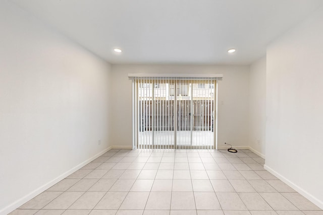 view of tiled spare room