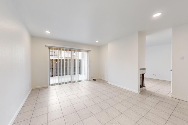 view of tiled spare room