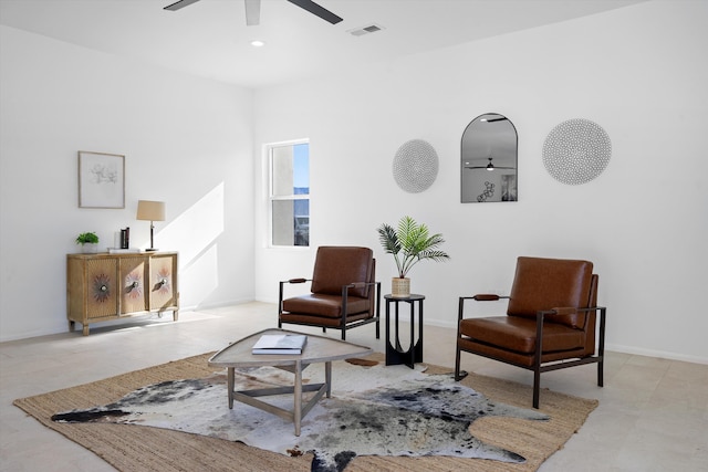 1145 15th St SE, Rio Rancho, NM 87124 - sitting room featuring ceiling fan