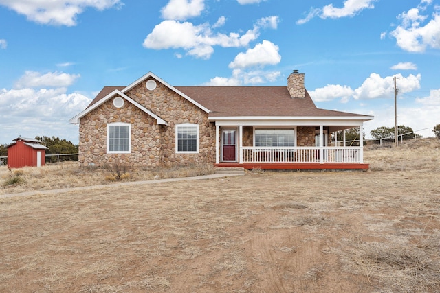 view of front of house featuring a porch