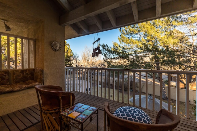 view of balcony