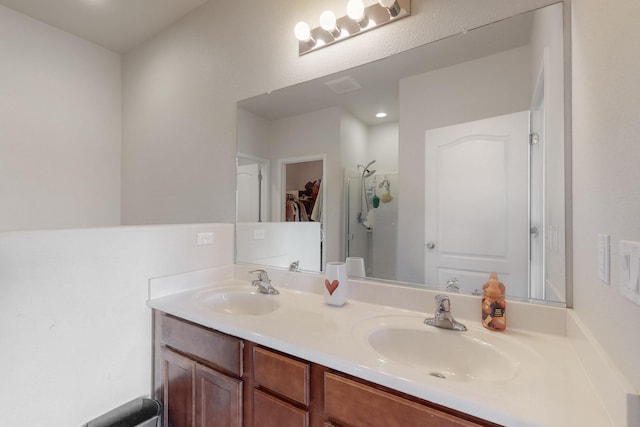 bathroom featuring vanity