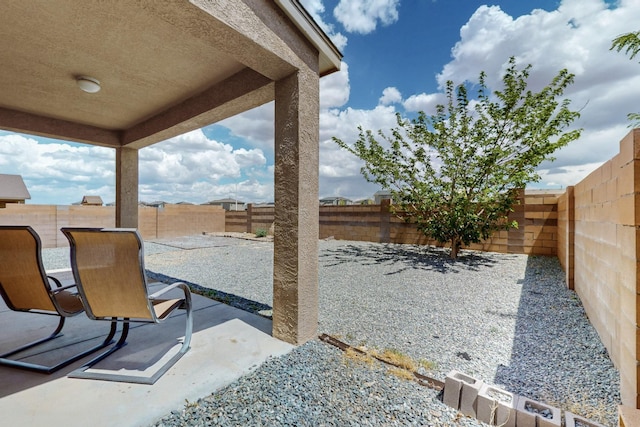 view of patio / terrace with a fenced backyard