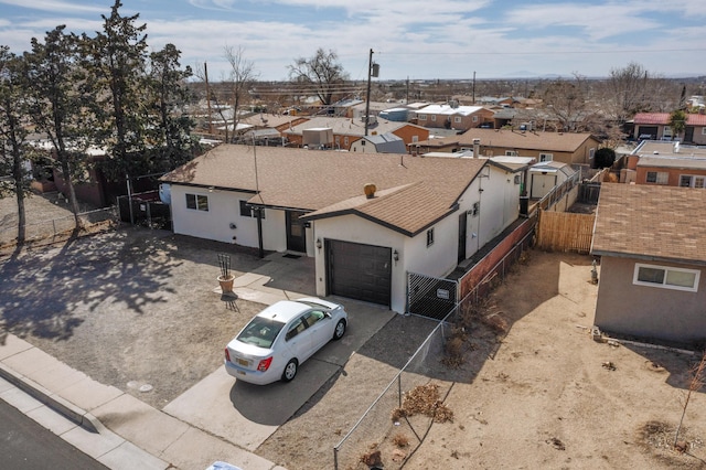 bird's eye view with a residential view