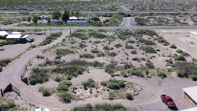 bird's eye view with a rural view