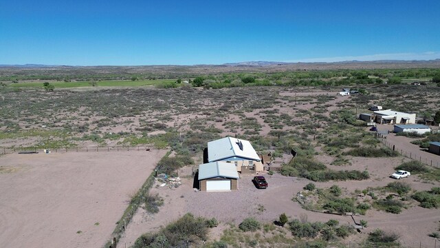 drone / aerial view with a rural view