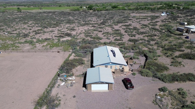 bird's eye view featuring a rural view