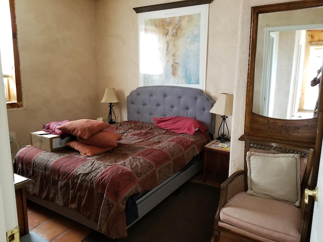 view of tiled bedroom