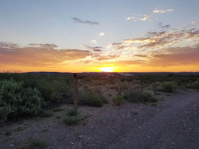 view of nature at dusk