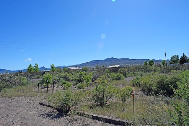 property view of mountains with a rural view