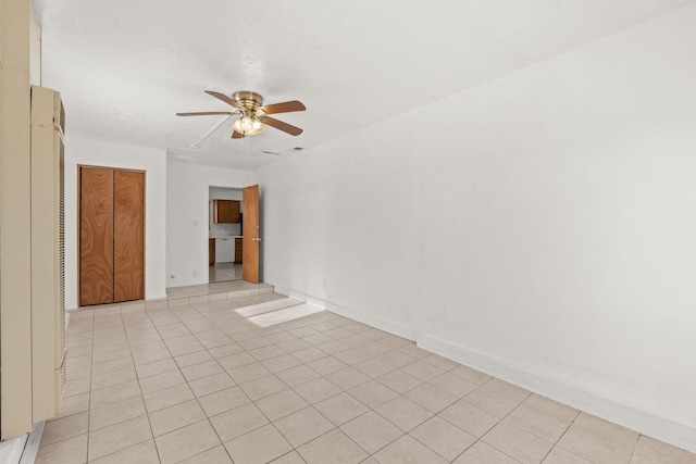 1613 Del Monte Trl SW, Albuquerque, NM 87121 - tiled spare room featuring ceiling fan