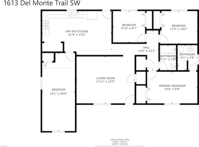 1613 Del Monte Trl SW, Albuquerque, NM 87121 - floor plan