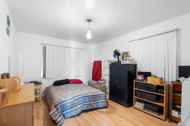 bedroom featuring hardwood / wood-style flooring