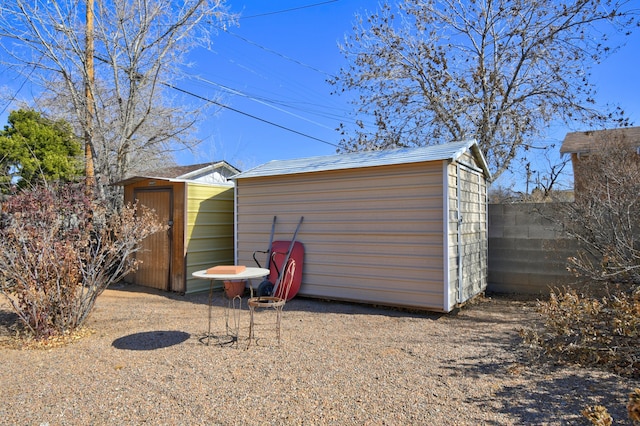 view of outbuilding