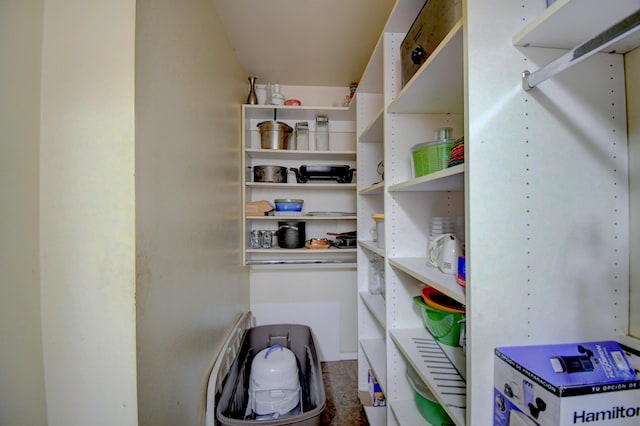 view of pantry