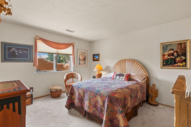 8008 Loma Larga Rd, Corrales, NM 87048 - carpeted bedroom with baseboards and a textured ceiling