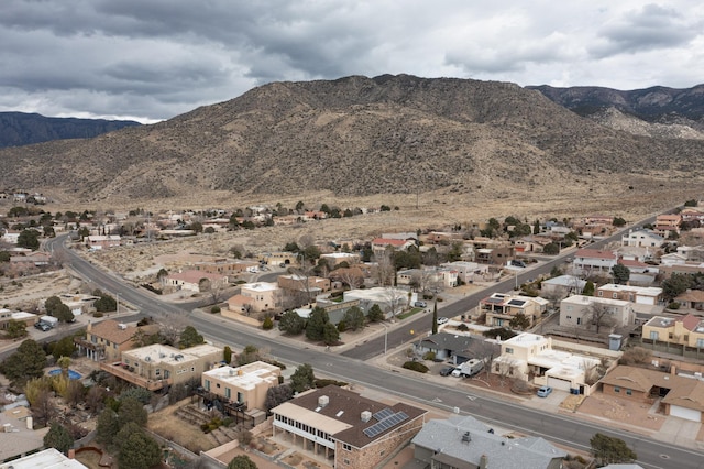 view of mountain feature with a residential view