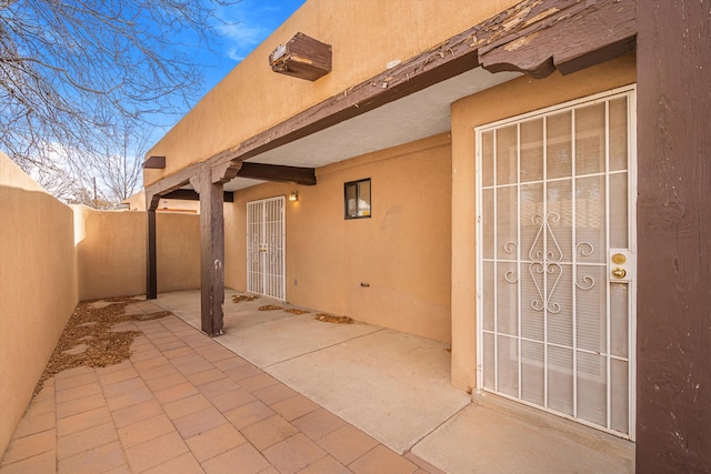 view of patio / terrace with fence