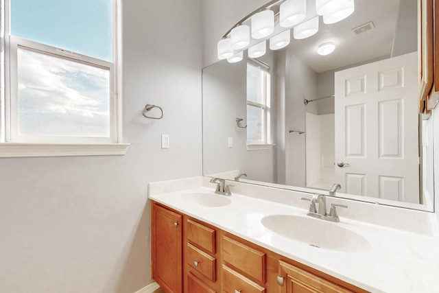 bathroom with vanity