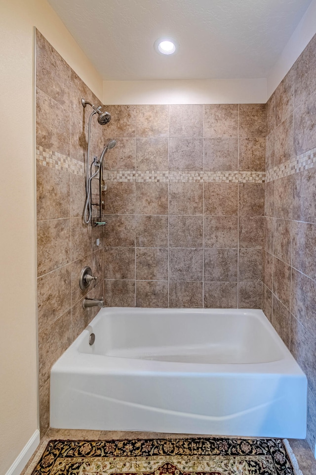 bathroom featuring bathtub / shower combination