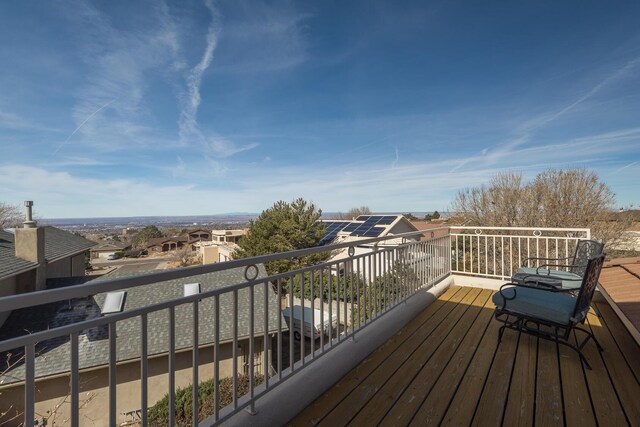 deck featuring a residential view