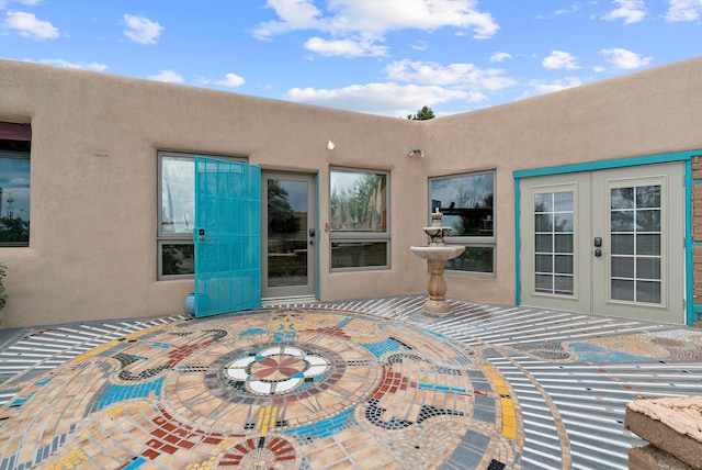 506 Dinkle Rd, Edgewood, NM 87015 - view of patio / terrace with french doors