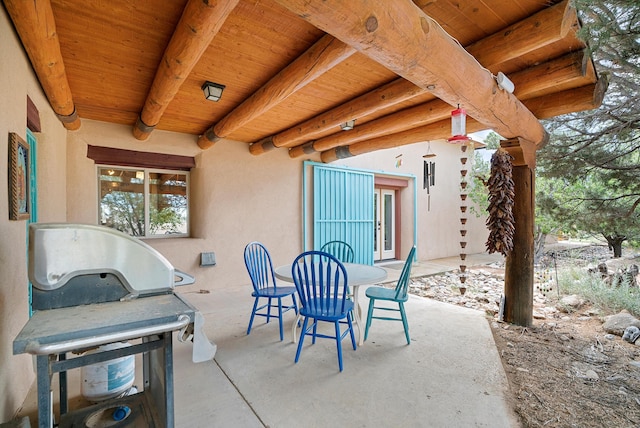 506 Dinkle Rd, Edgewood, NM 87015 - view of patio featuring outdoor dining area