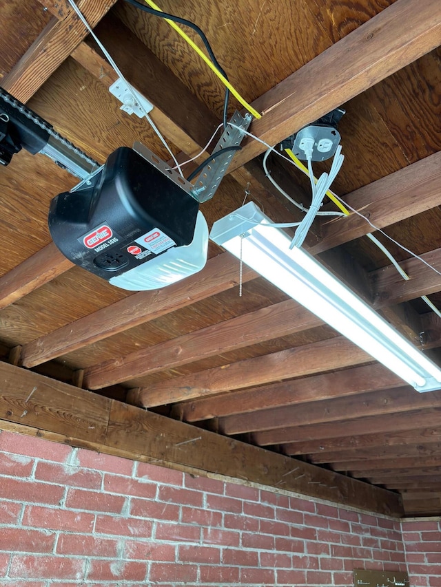 room details with a garage door opener