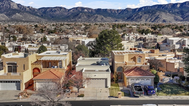 view of mountain feature featuring a residential view