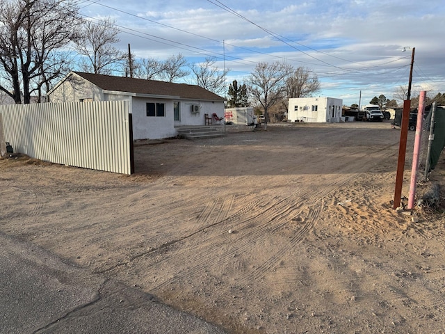 exterior space featuring fence