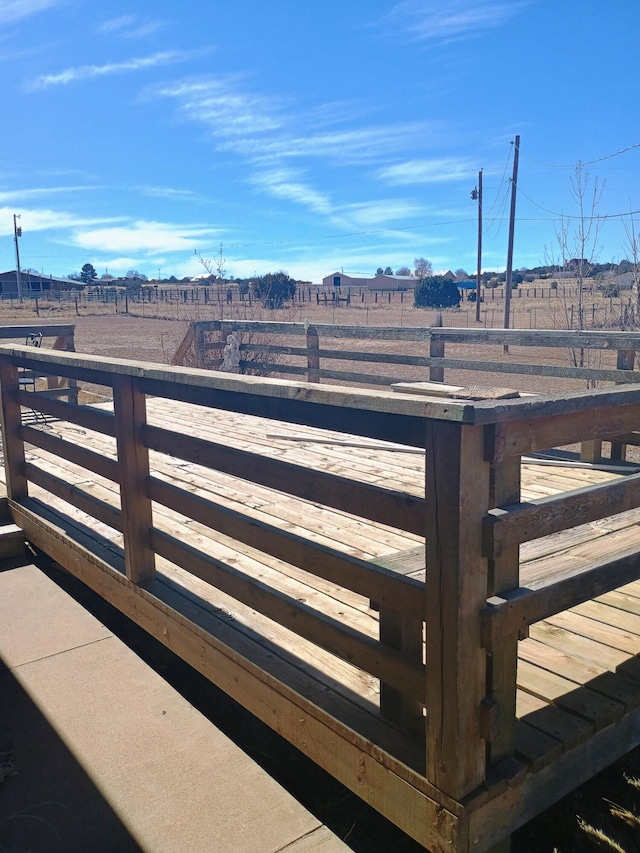 view of gate featuring a rural view