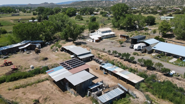 aerial view featuring a mountain view