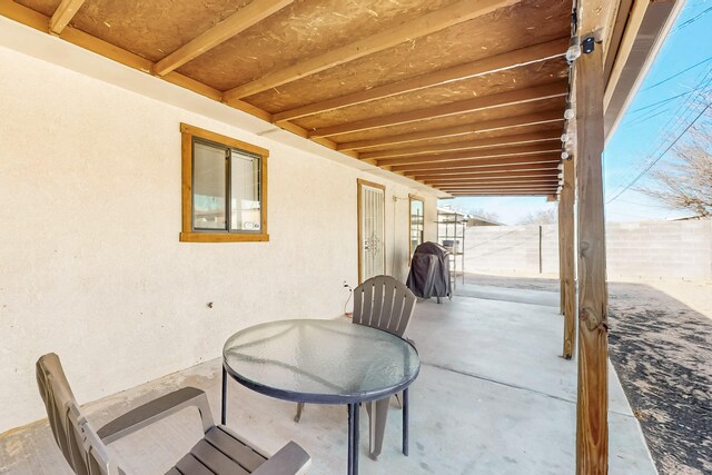 view of patio