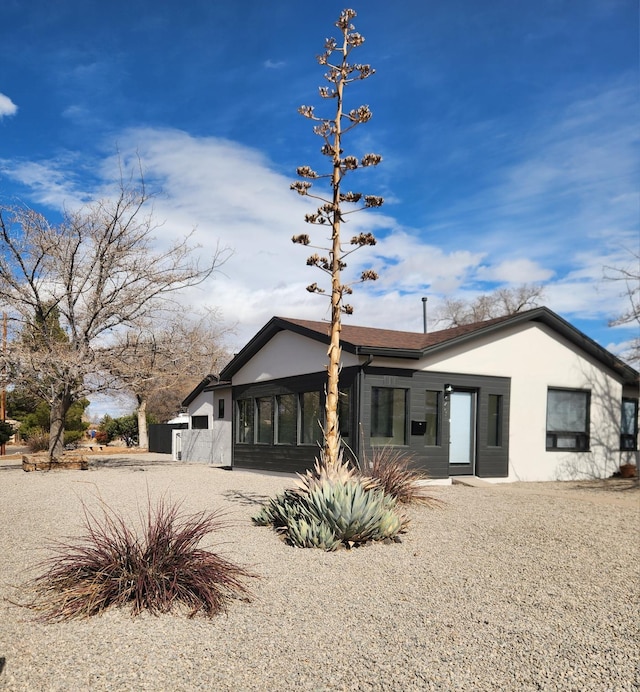 view of rear view of property