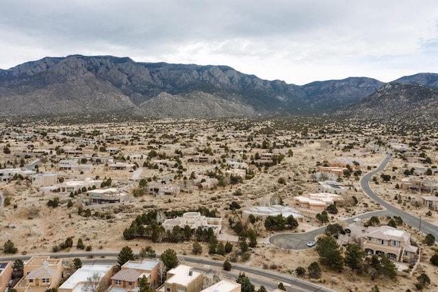 view of mountain feature featuring view of desert