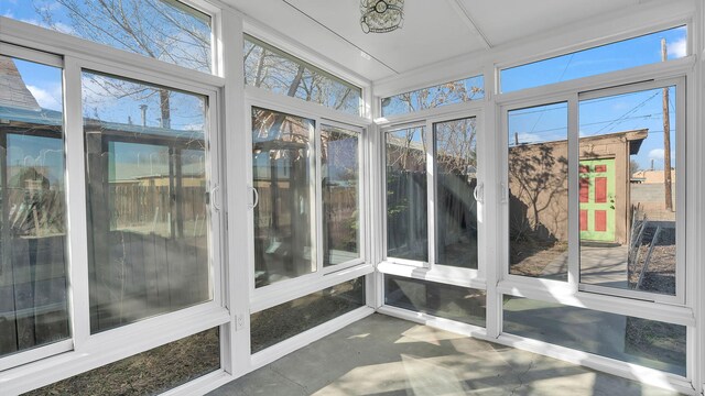 sunroom / solarium featuring a wealth of natural light