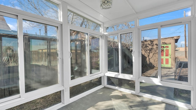 view of sunroom