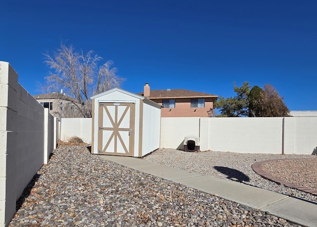 exterior space with a fenced backyard