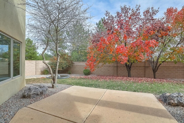 view of patio / terrace featuring a fenced backyard