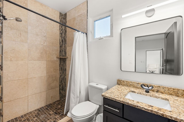 6316 La Paz Rd NE, Rio Rancho, NM 87144 - full bath featuring toilet, vanity, and a shower stall
