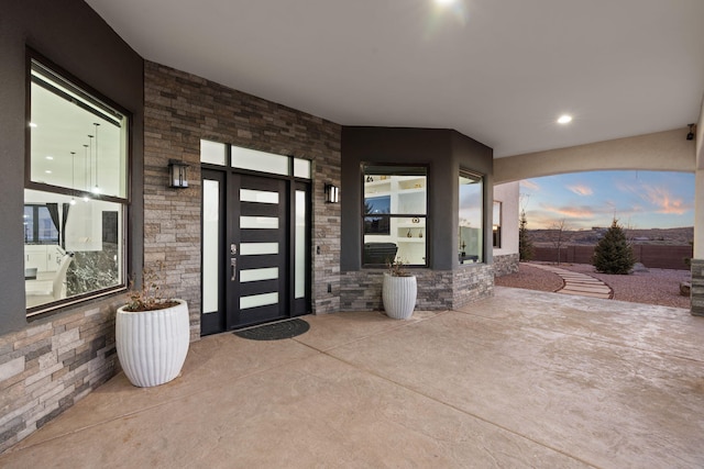 6316 La Paz Rd NE, Rio Rancho, NM 87144 - doorway to property with a patio area