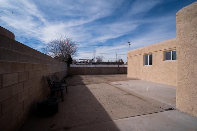 view of patio / terrace with a fenced backyard